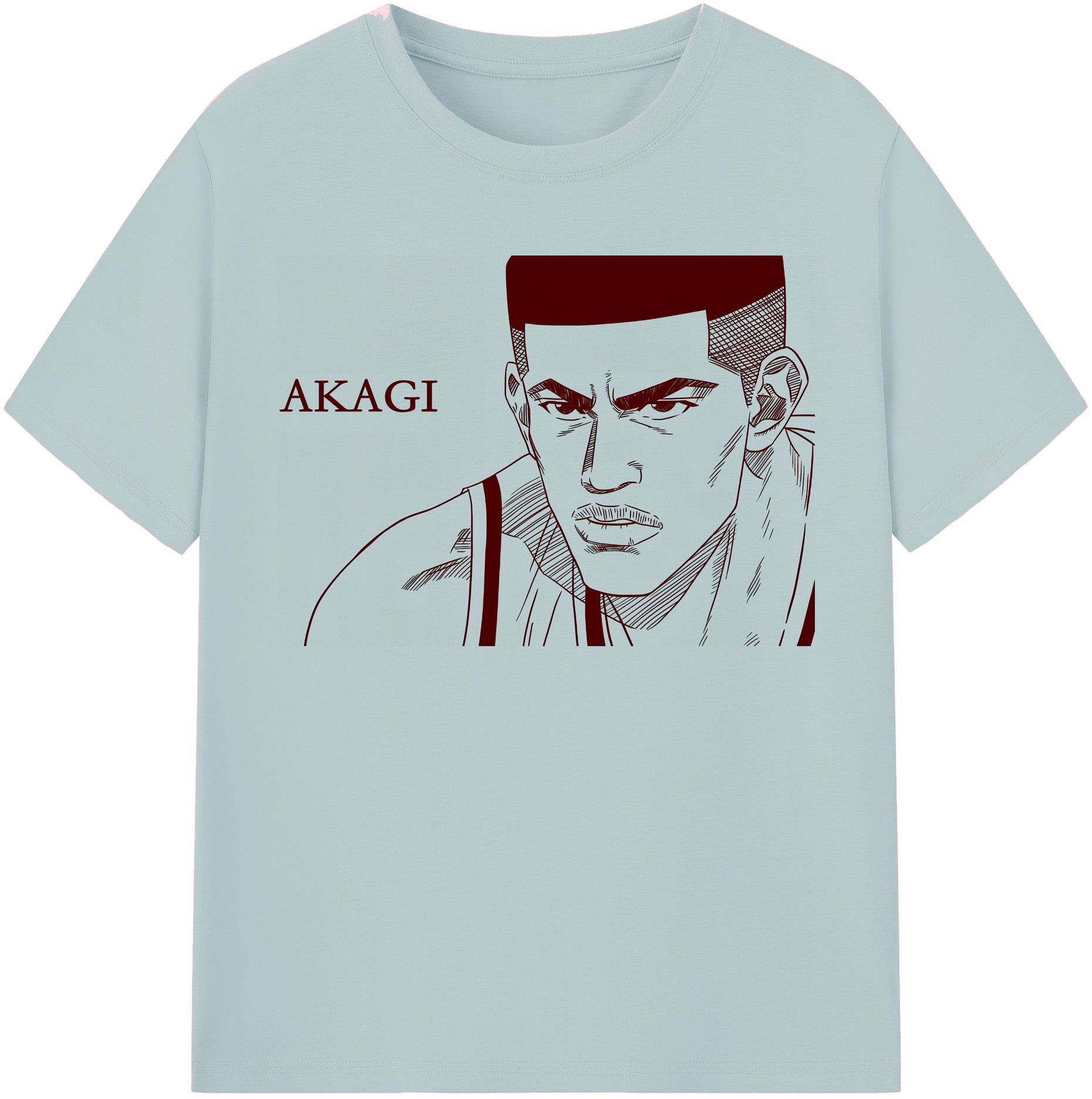 SLAM DUNK／スラムダンク 綿100％半袖Tシャツ（フロントプリント）